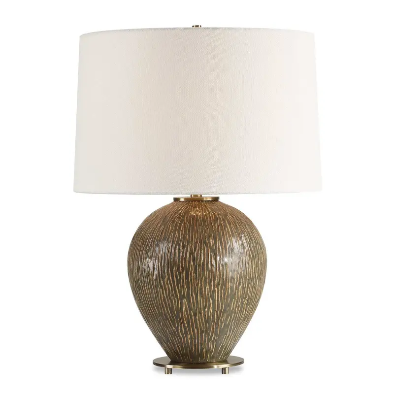 Rya One Light Table Lamp Antique Brass