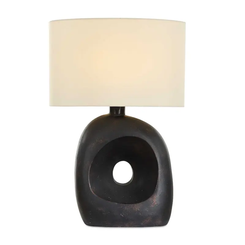 Peephole One Light Table Lamp Dark Bronze