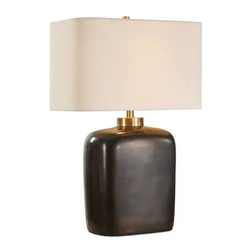 Quentin One Light Table Lamp Brass Plated