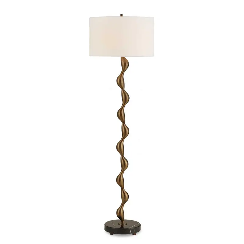 Remolino One Light Floor Lamp Warm Bronze