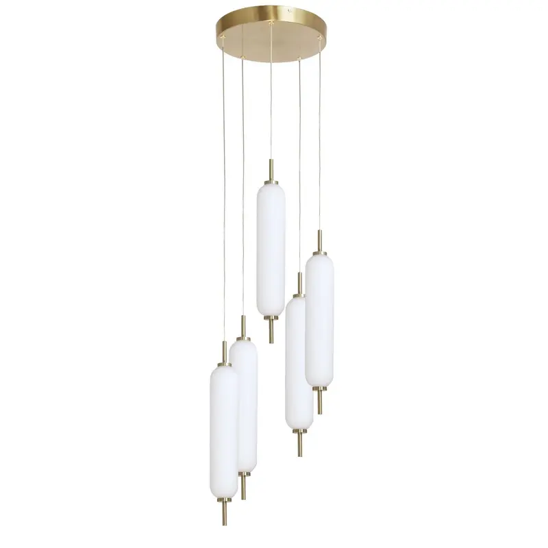 Typha LED Pendant Aged Brass