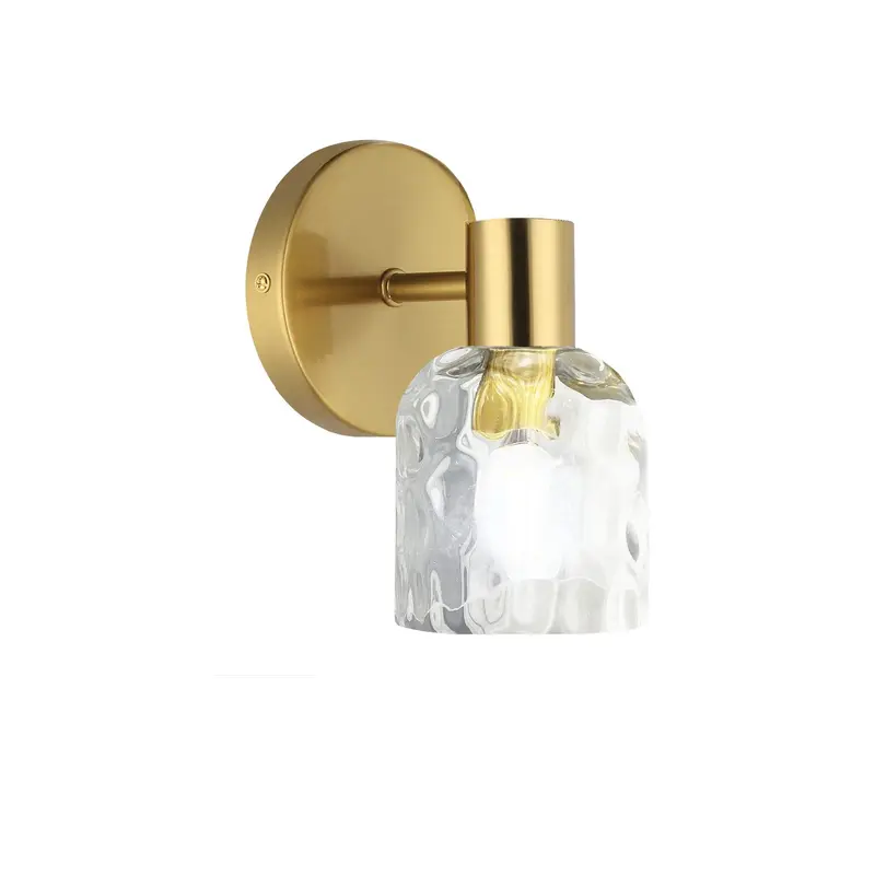 Vallora One Light Wall Sconce Aged Brass