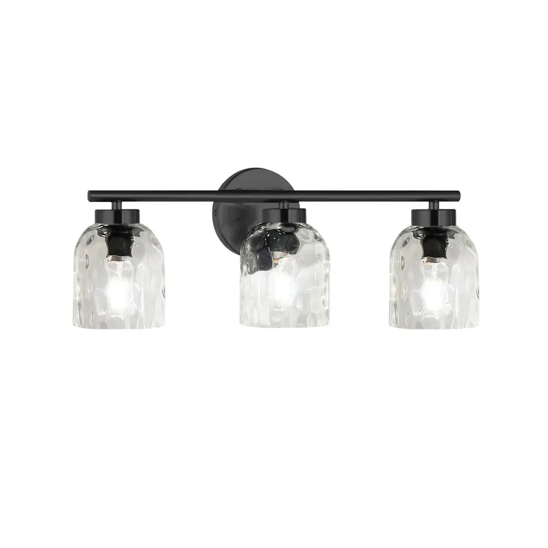 Vallora Three Light Vanity Matte Black