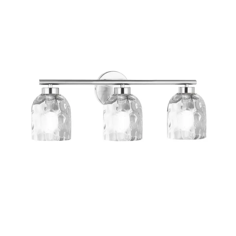 Vallora Three Light Vanity Polished Chrome