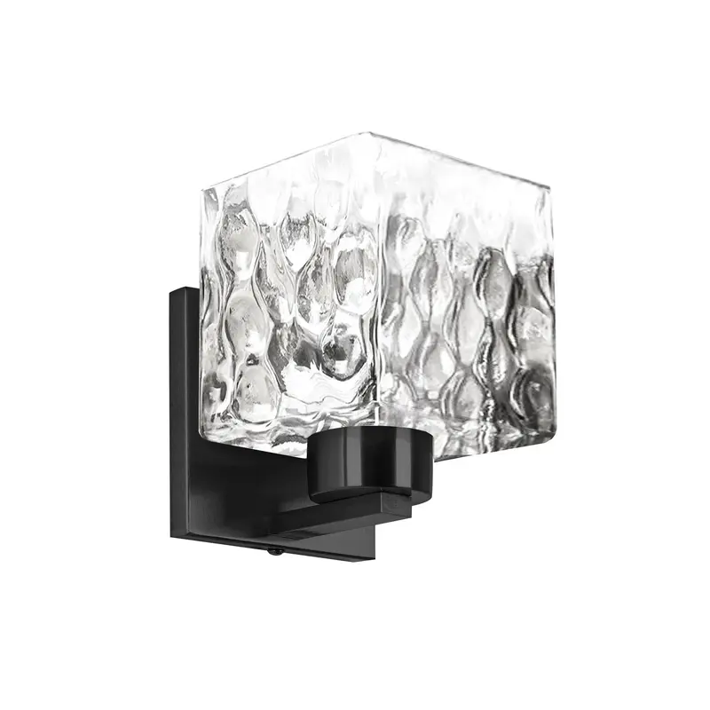 Veda One Light Wall Sconce Matte Black