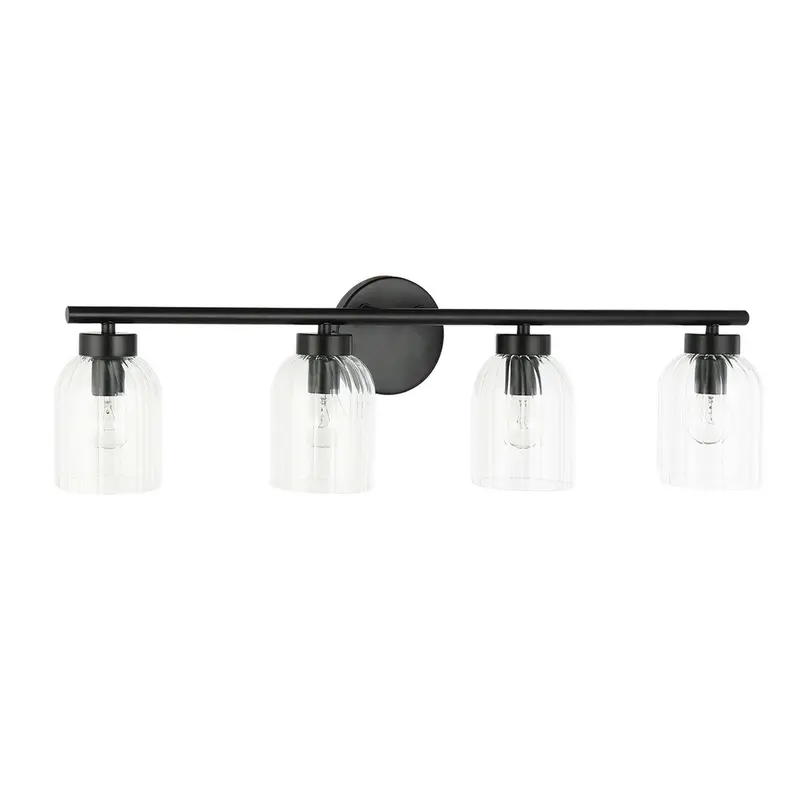 Vienna Four Light Vanity Matte Black