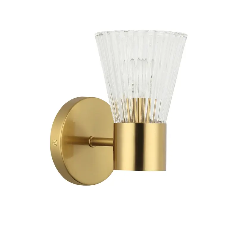 Vienna One Light Wall Sconce Aged Brass