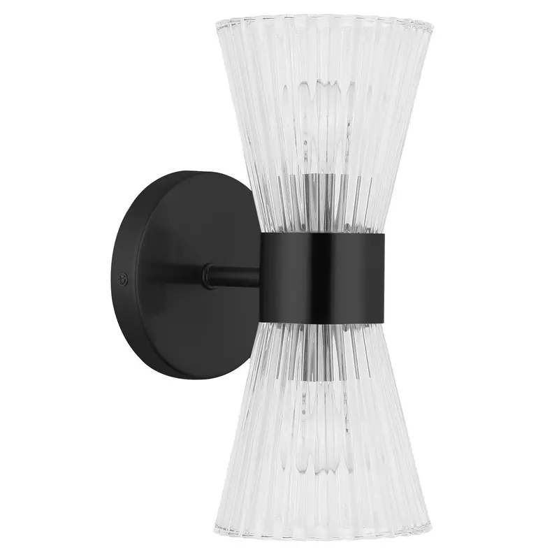 Vienna Two Light Vanity Matte Black