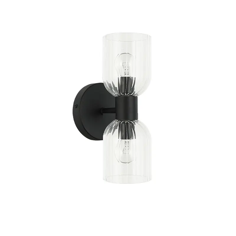 Vienna Two Light Wall Sconce Matte Black