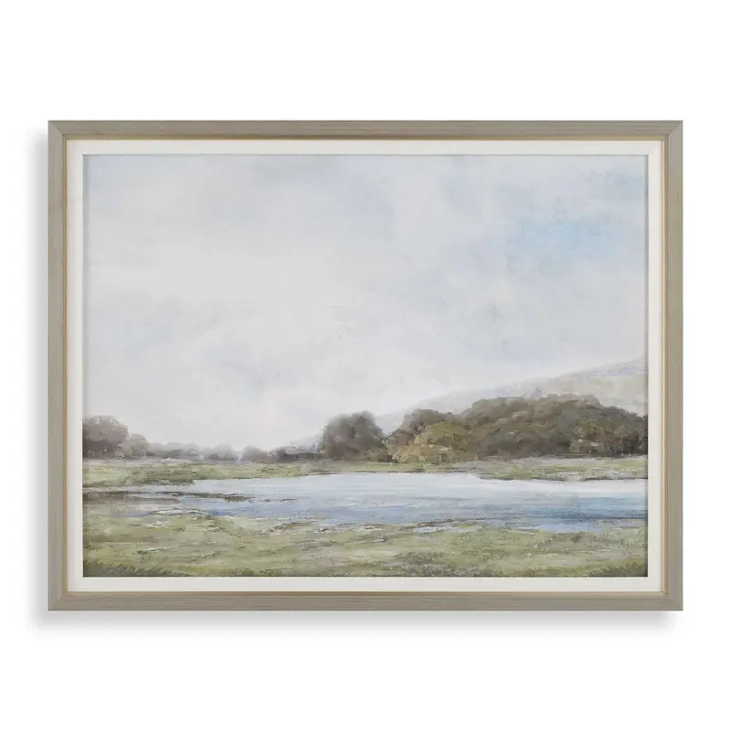 Restful Vista-Awe Wall Art White
