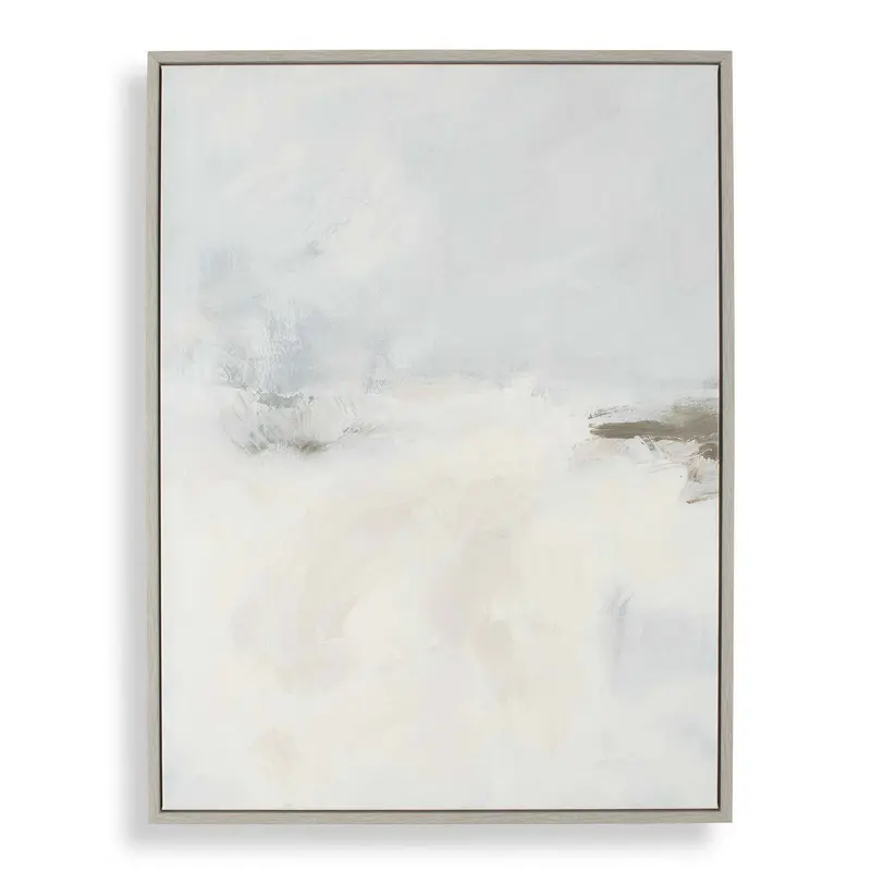 Simple Serenity Abstract Art Gray