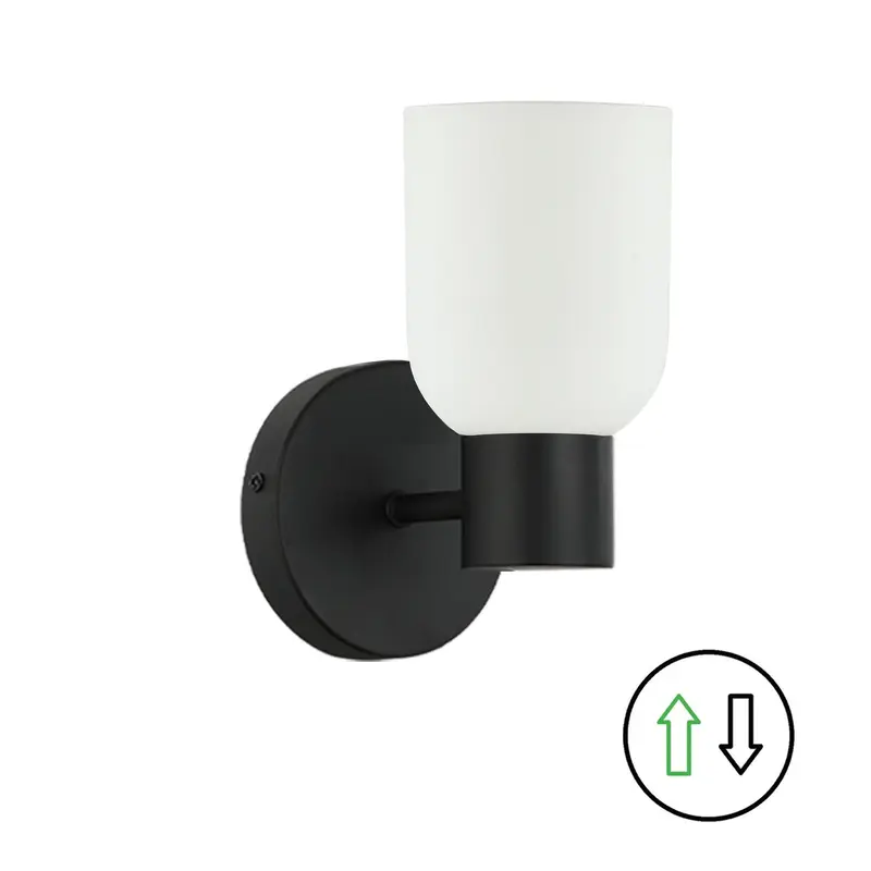 Vonda One Light Wall Sconce Matte Black