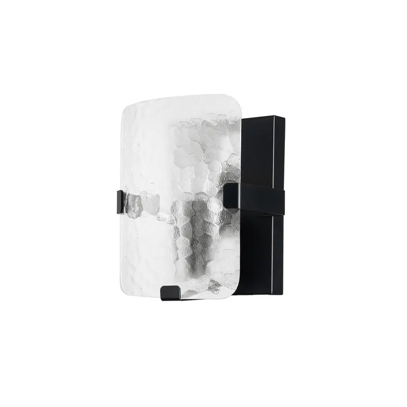 Winnie One Light Wall Sconce Clear Pattern