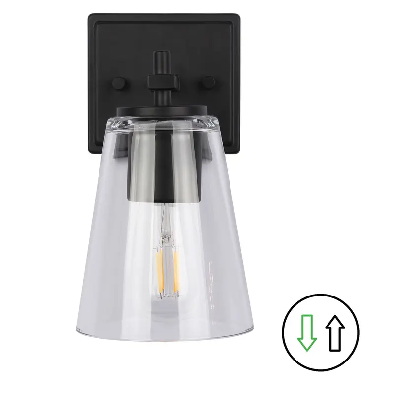 Wenda One Light Wall Sconce Clear