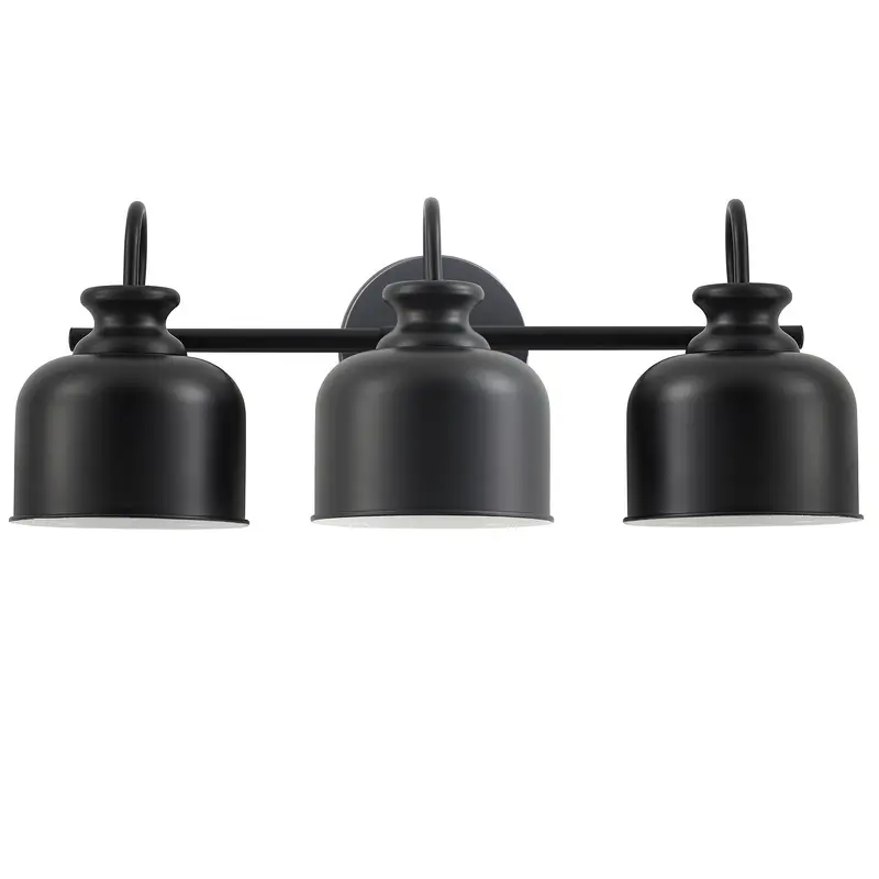 Wrigley Three Light Vanity Matte Black