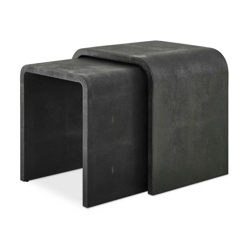 Interpose Side Table Set/2 Gray