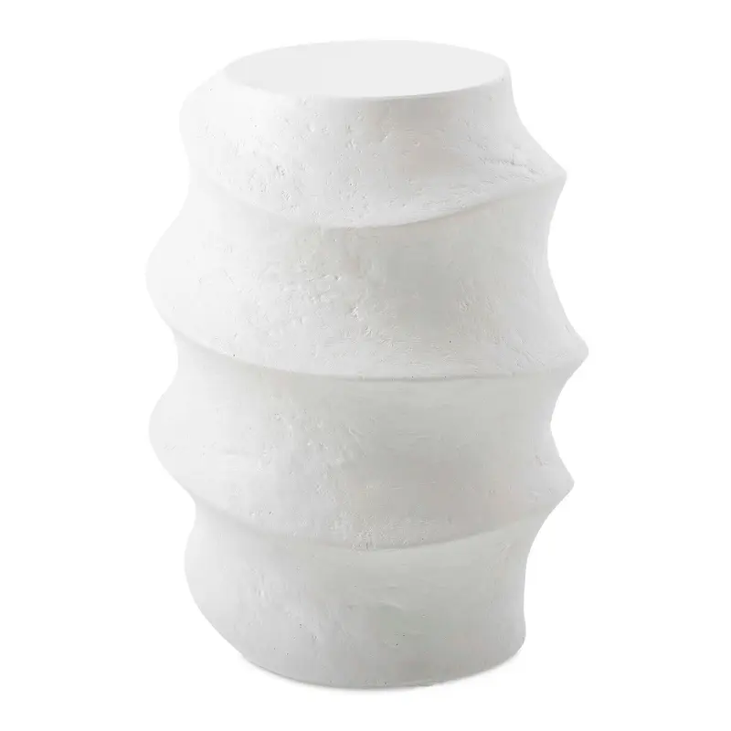 Winded Accent Table White