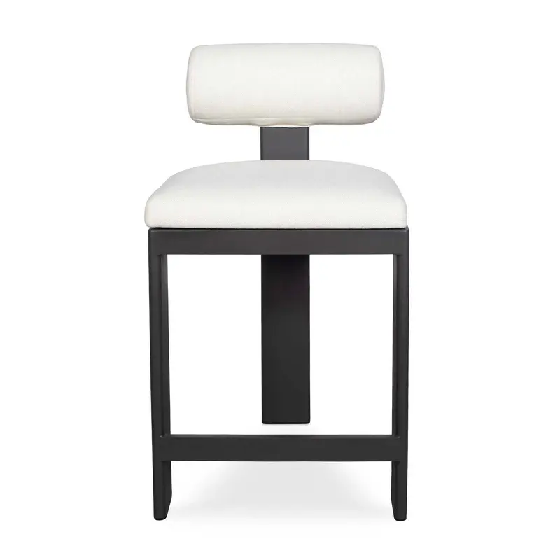 Bolster Back Counter Stool Black