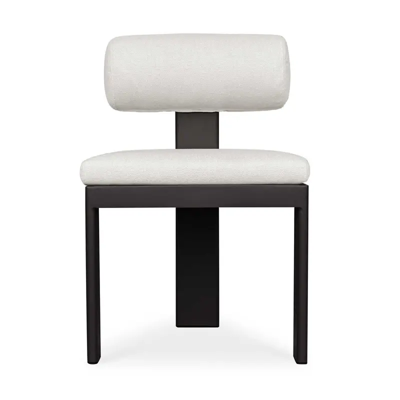Bolster Back Dining Chair Black