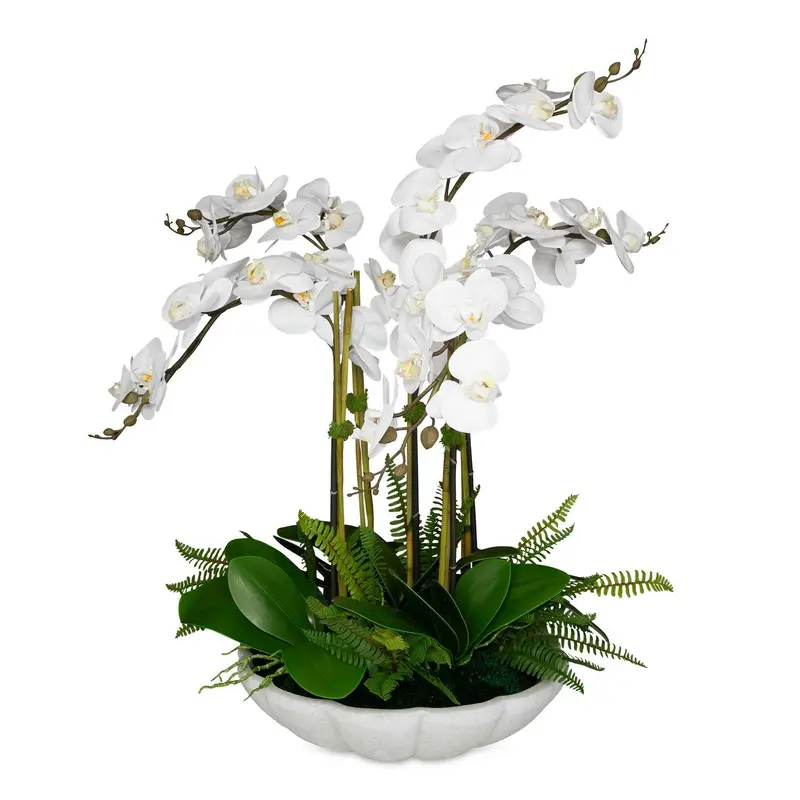 Flourish Orchid Centerpiece White