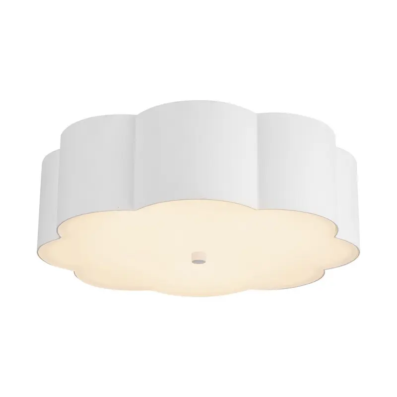 Blossom Three Light Flush Mount Antique White