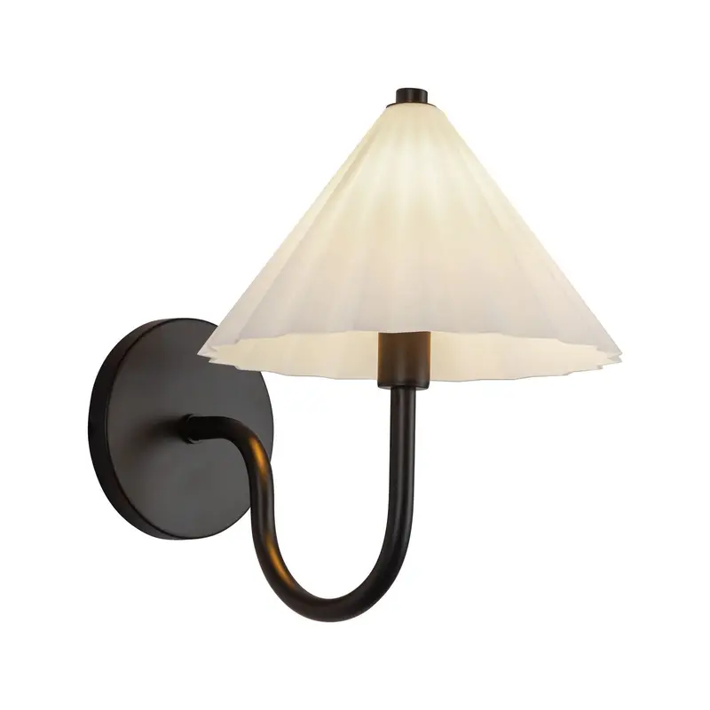 Serena One Light Vanity Matte Black/Opal Glass