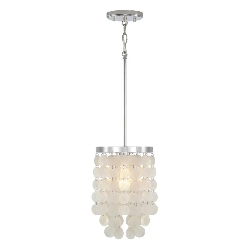 Shelby One Light Pendant Polished Nickel