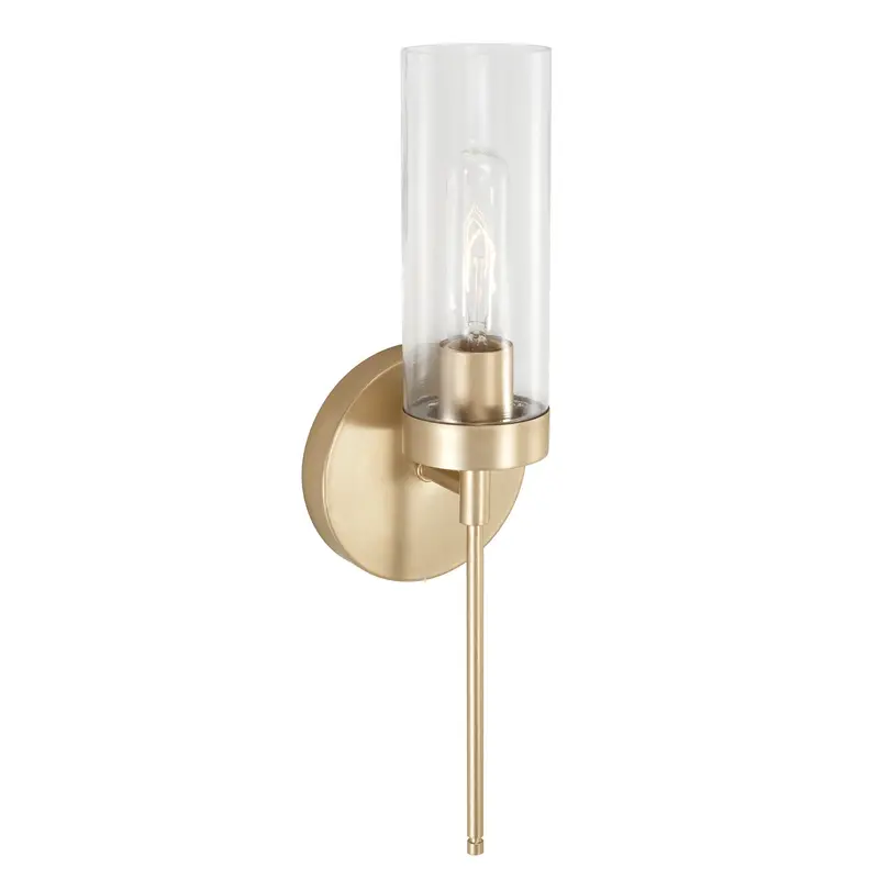 Riley One Light Wall Sconce Soft Gold