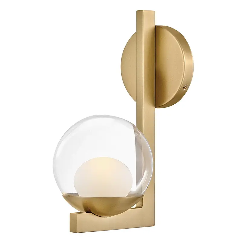 Sunni LED Wall Sconce Lacquered Brass