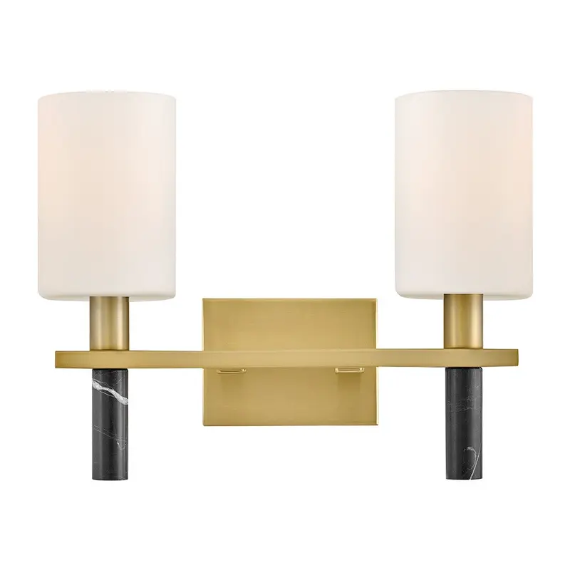 Turin LED Vanity Lacquered Brass