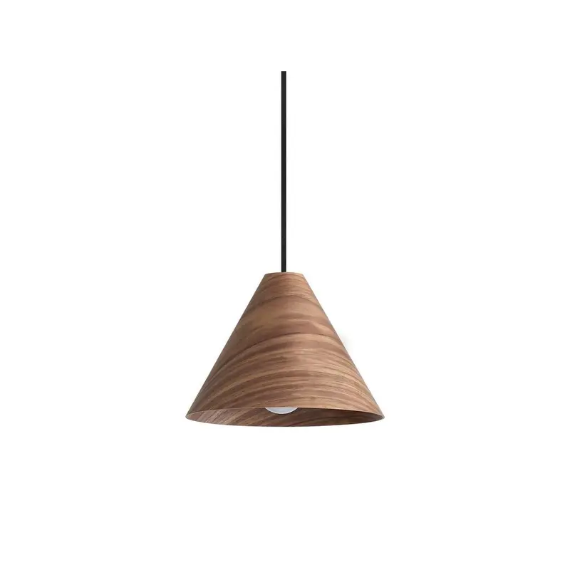 Conique One Light Mini Pendant Dark Walnut