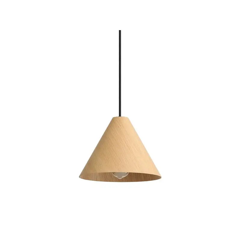 Conique One Light Mini Pendant Light Walnut