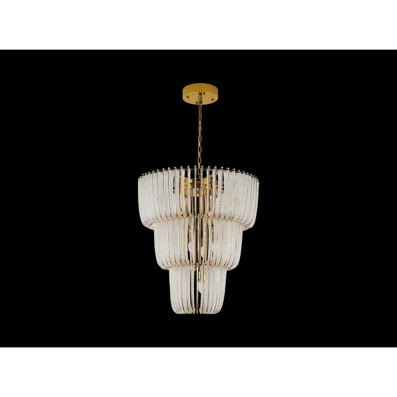 Shahi 17 Light Chandelier Titanium Gold
