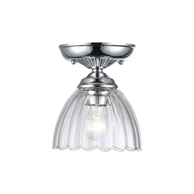 Audra One Light Semi-Flush Mount Chrome