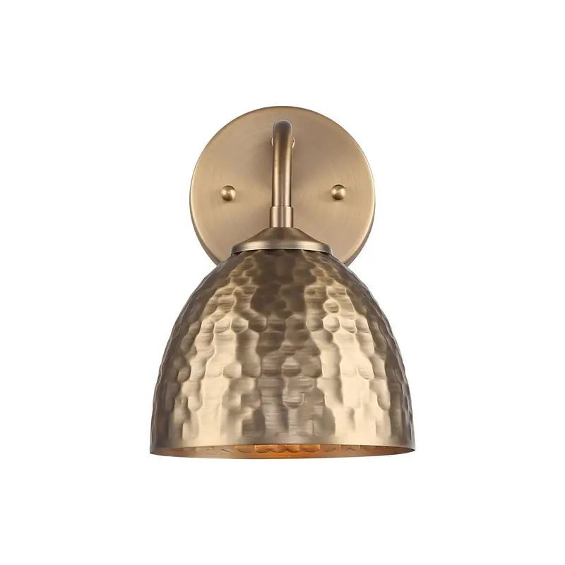 Shepard One Light Wall Sconce Modern Brass