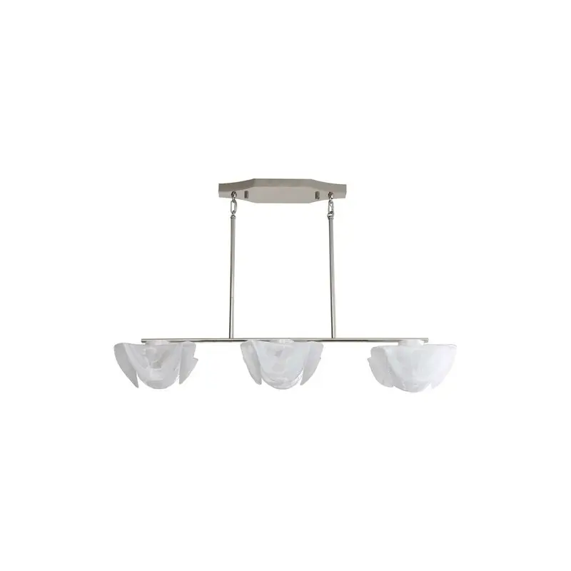 Glacier LED Linear Pendant Polished Nickel