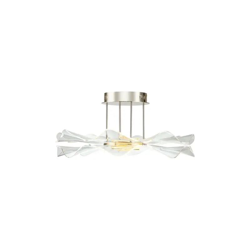 Vetrina LED Semi-Flush Mount Light Gold