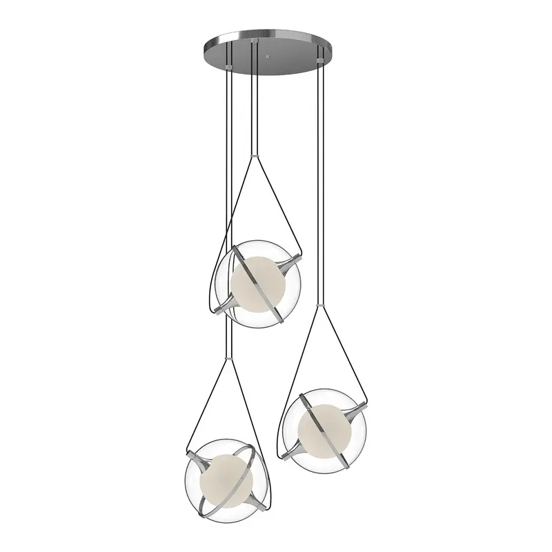 Aries LED Chandelier Chrome