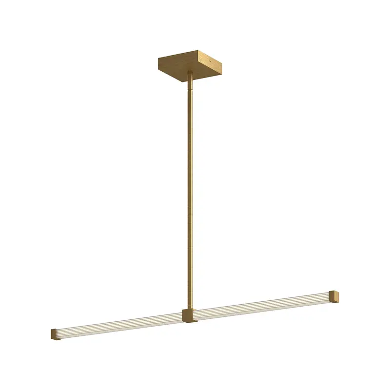 Blade LED Linear Pendant Brushed Gold