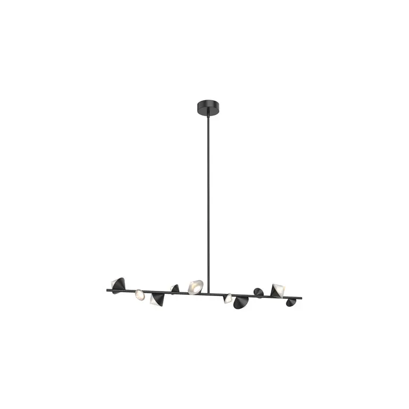 Geode LED Island Pendant Black