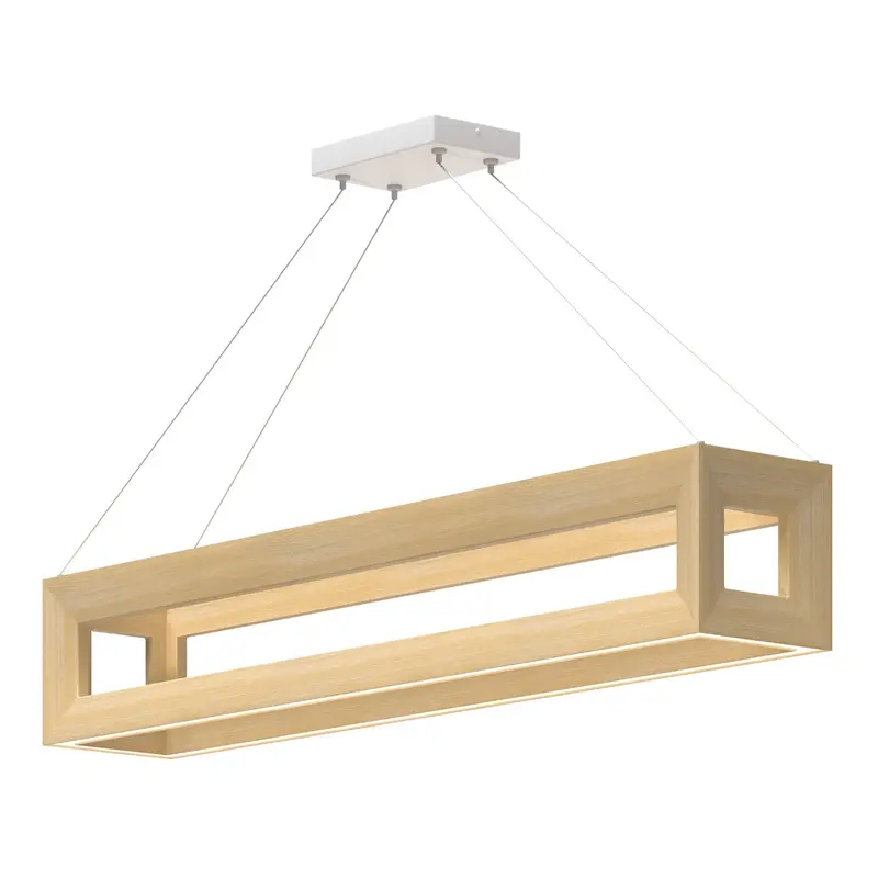 Morina LED Linear Pendant White Oak