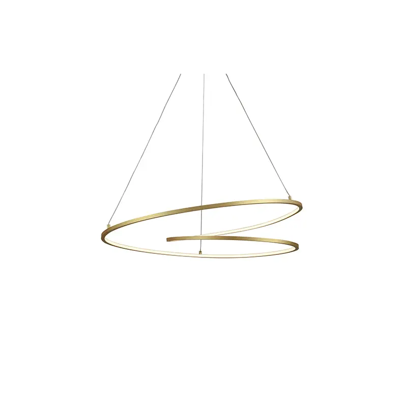 Twist LED Pendant Antique Brass
