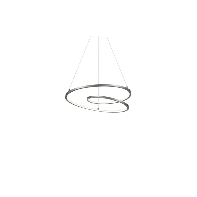 Twist LED Pendant Antique Silver