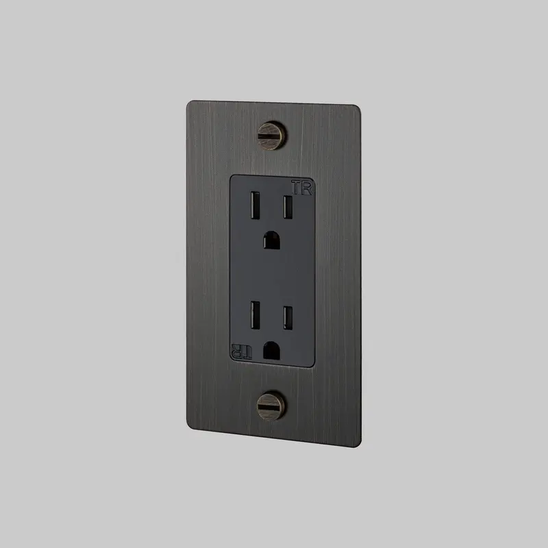 Duplex Outlet Smoked Bronze