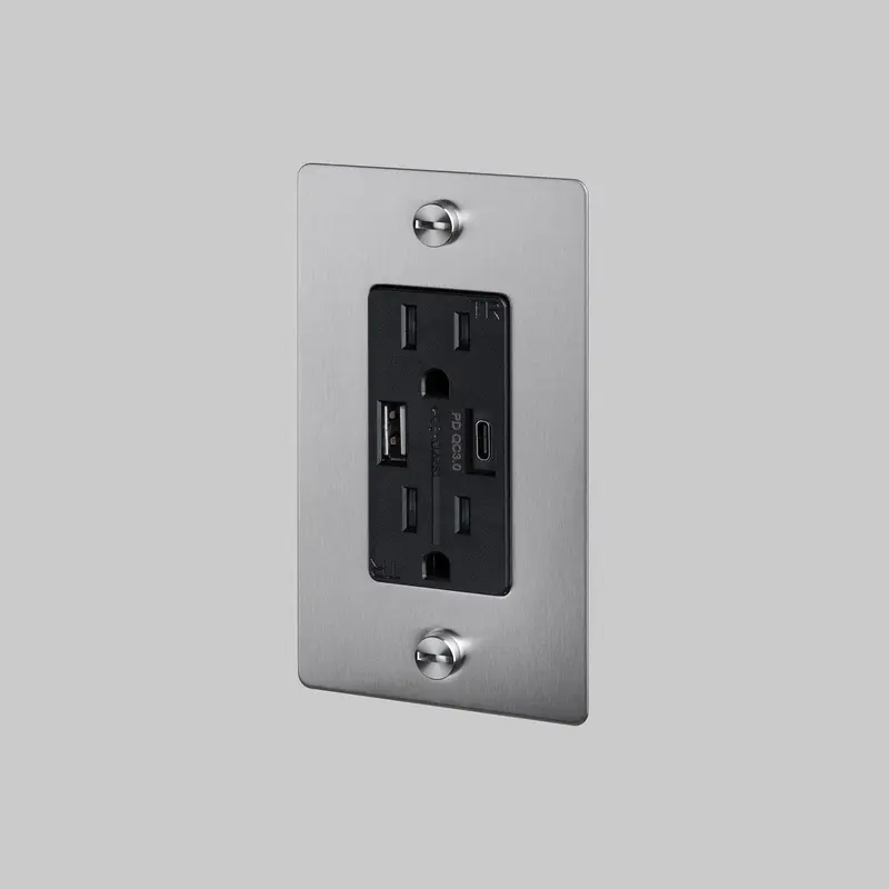 Duplex Outlet Steel