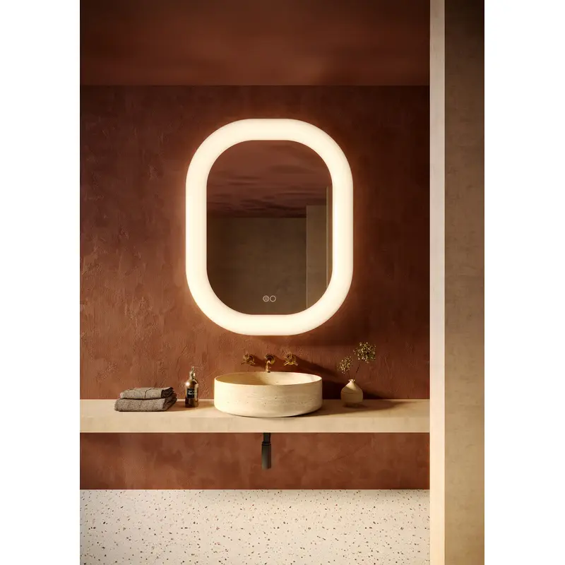 Float LED Vanity Mirror White