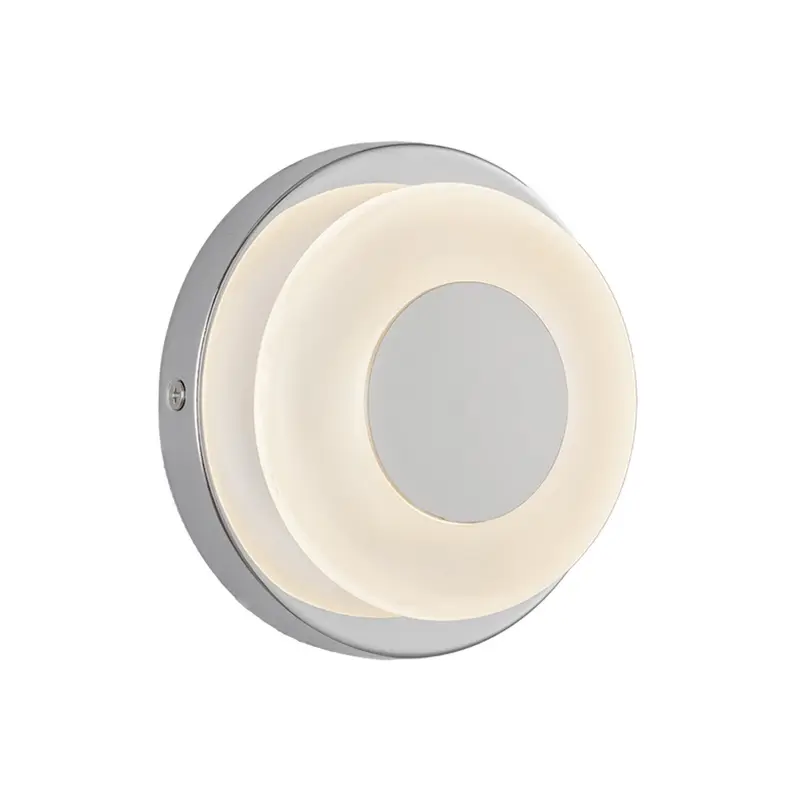 Stephord LED Wall Sconce Chrome/Frosted Glass