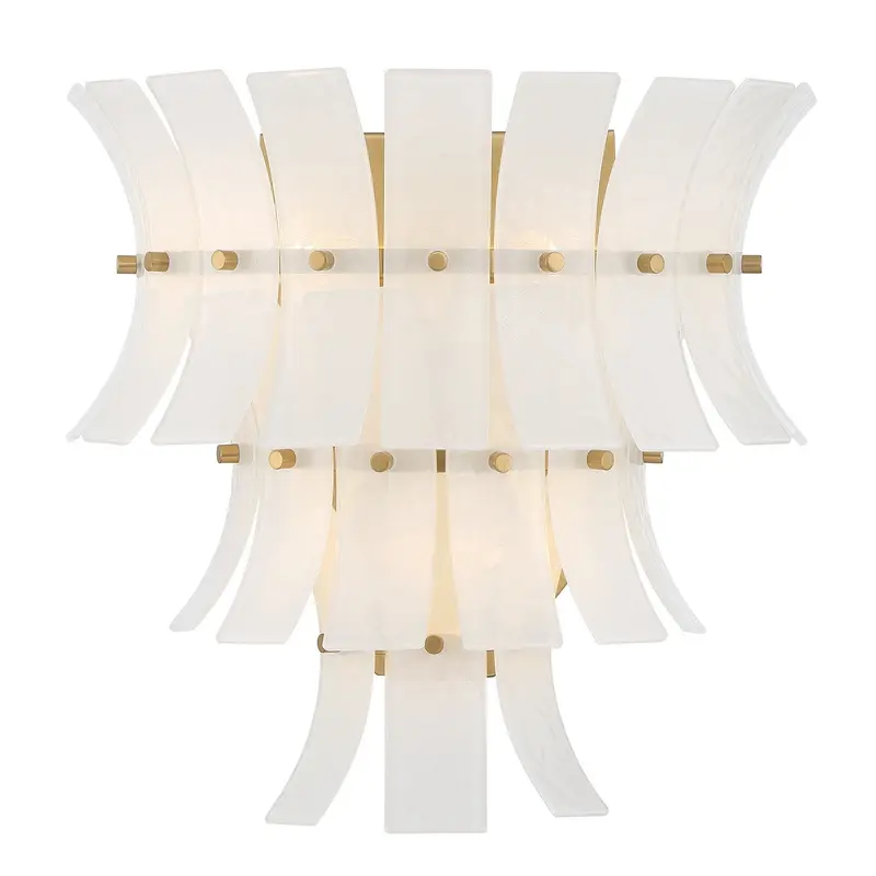 Abigail Three Light Wall Sconce Aged Brass