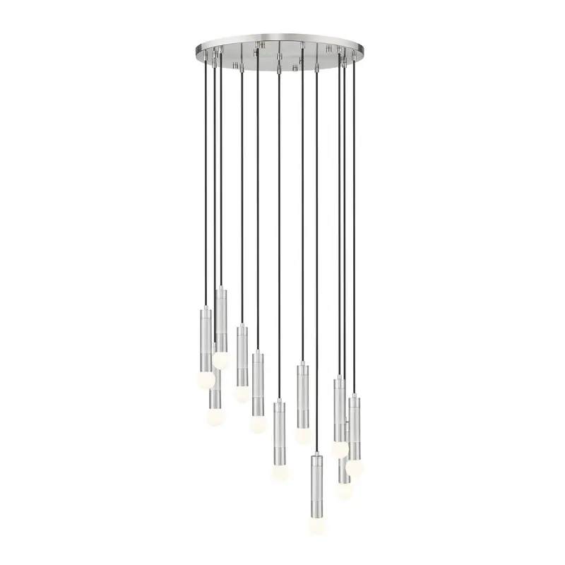 Stari 11 Light Chandelier Brushed Nickel