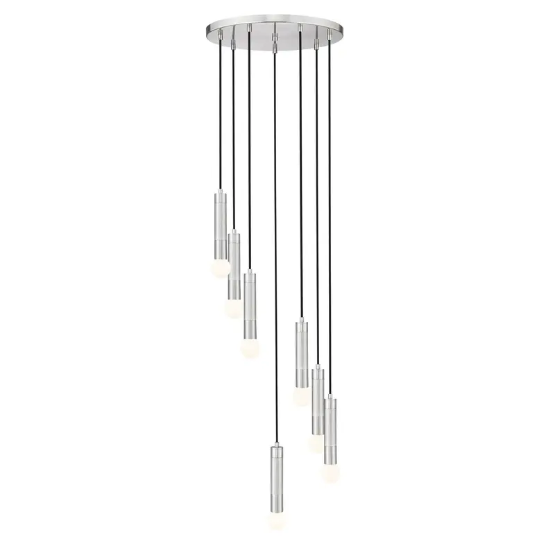 Stari Seven Light Chandelier Brushed Nickel